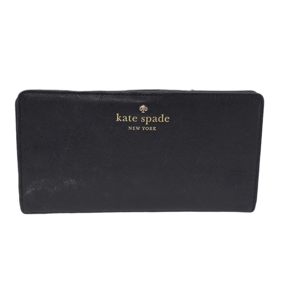 kate spade Bags Kate Spade Darcy Large Slim Bifold Wallet Black